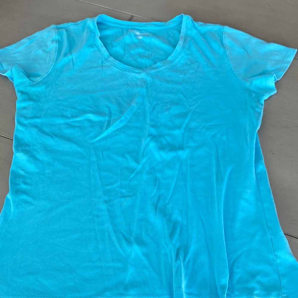 Croft & Barrow Vibrant Blue Short Sleeve Tee